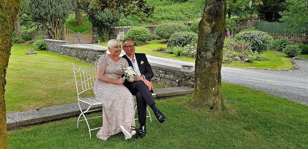 Happy wedding Couple second wedding
