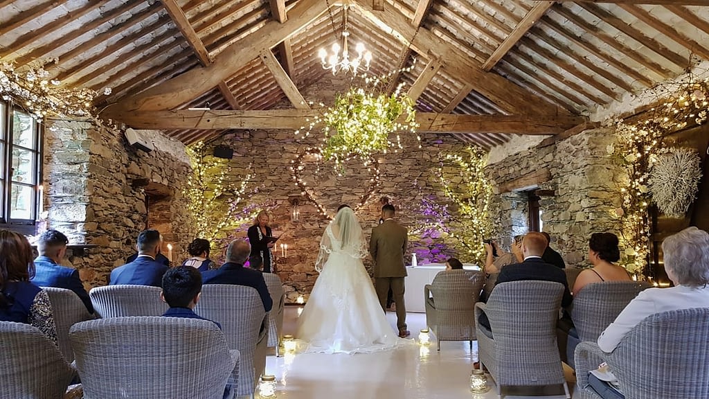 Very Small Barn Wedding Ceremony