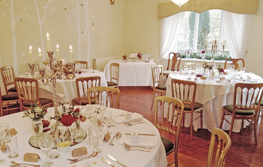 Winter Wedding Breakfast Reception