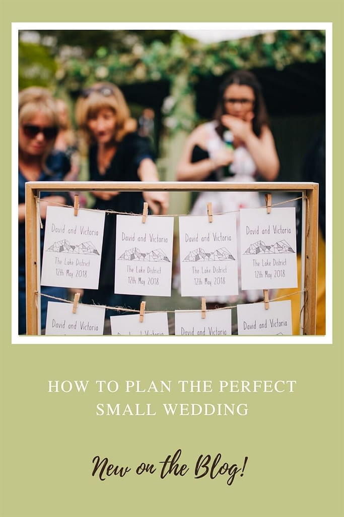 Pin It - How to plan the perfect small wedding