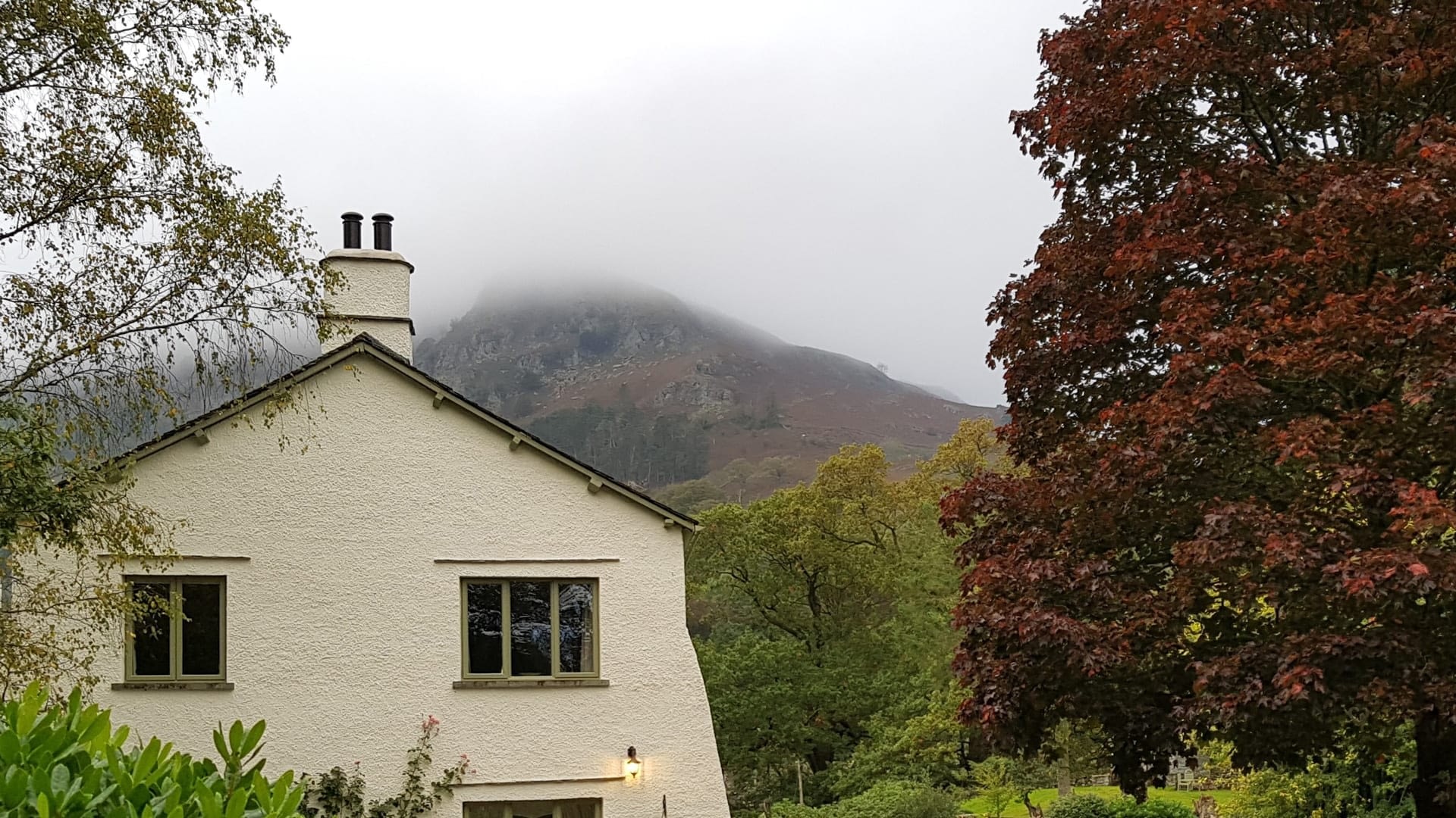 Misty Rainy Lake District weather