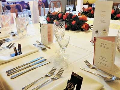 Private Fine Dining wedding Breakfast