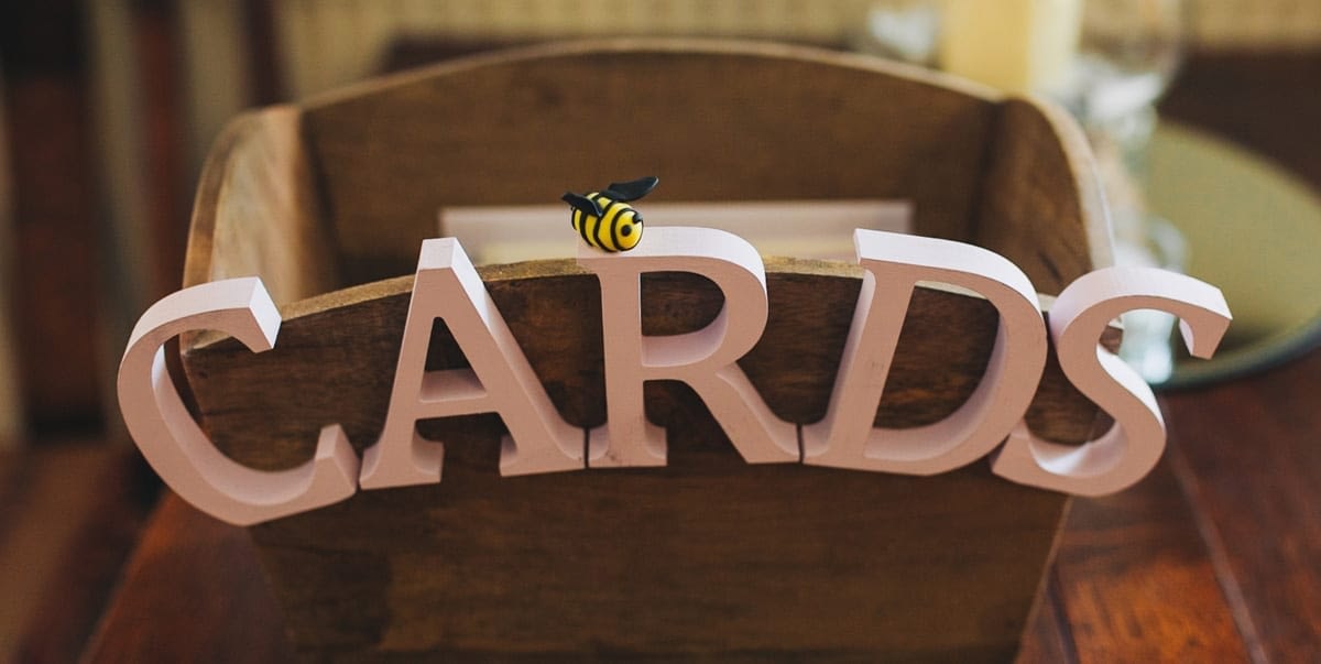 Bespoke Manchester Bee Wedding Card Box
