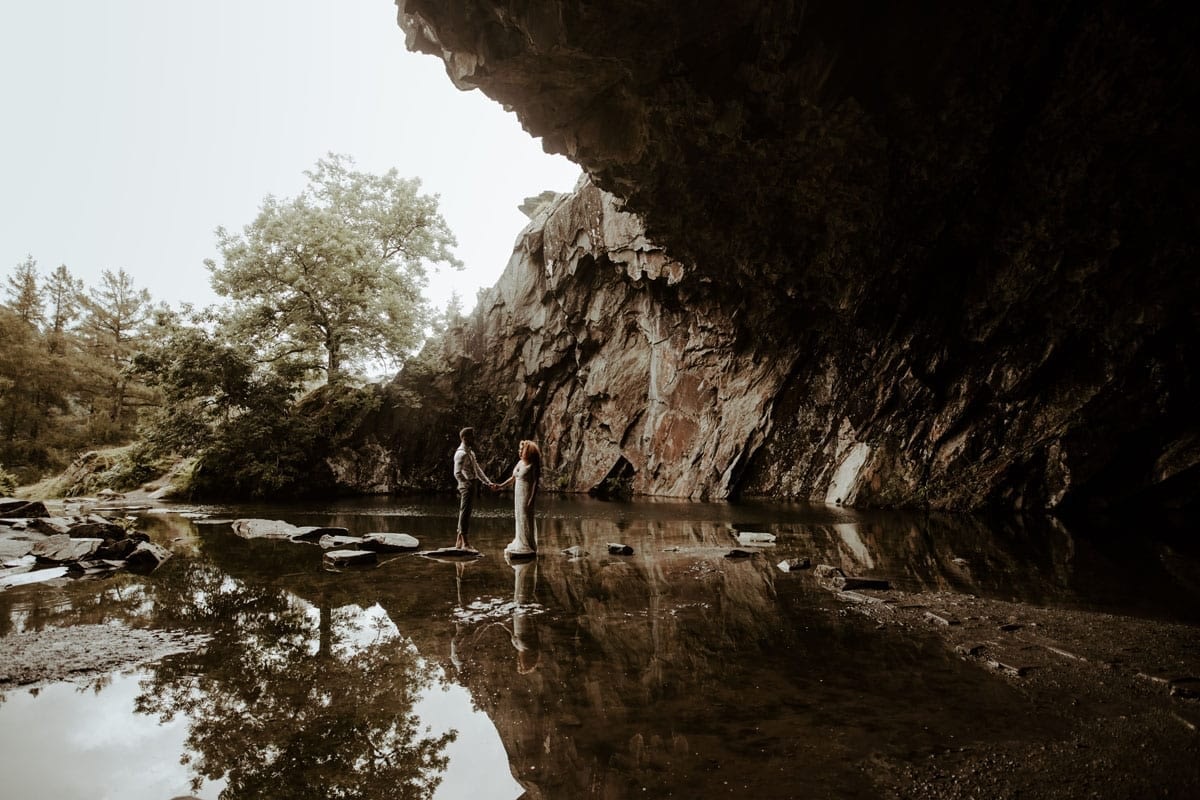 Rydal Cave Elopement - Jo Greenfield
