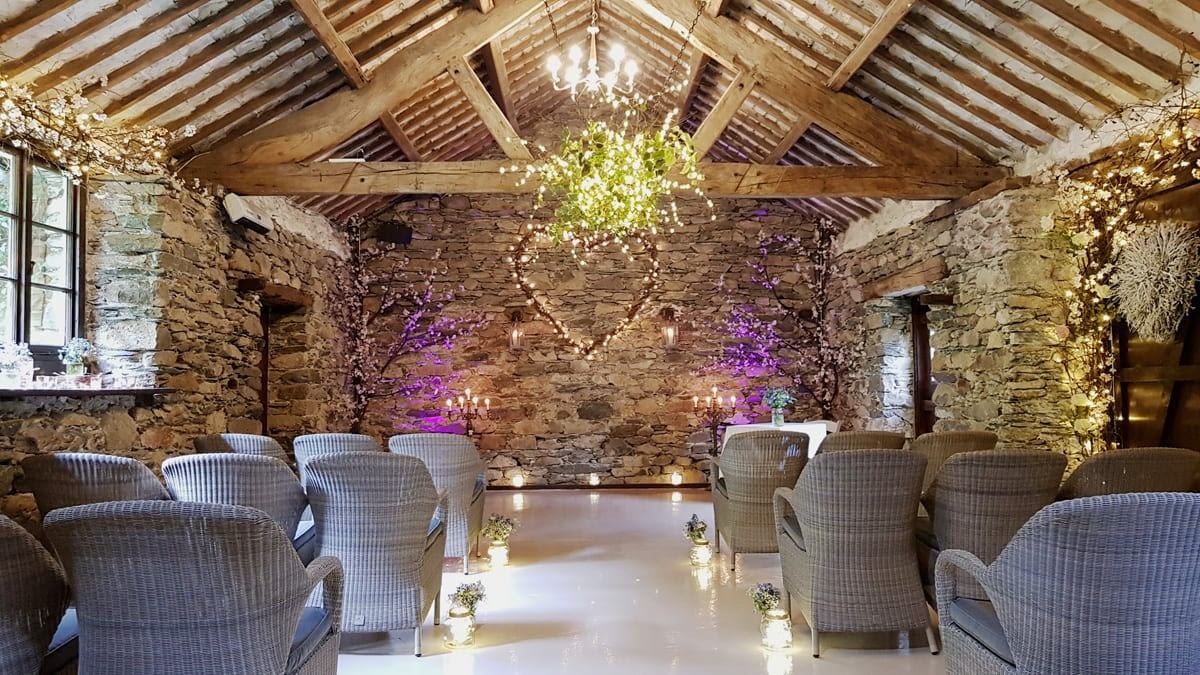 Luxury Micro Barn Wedding ceremony in the Lake District