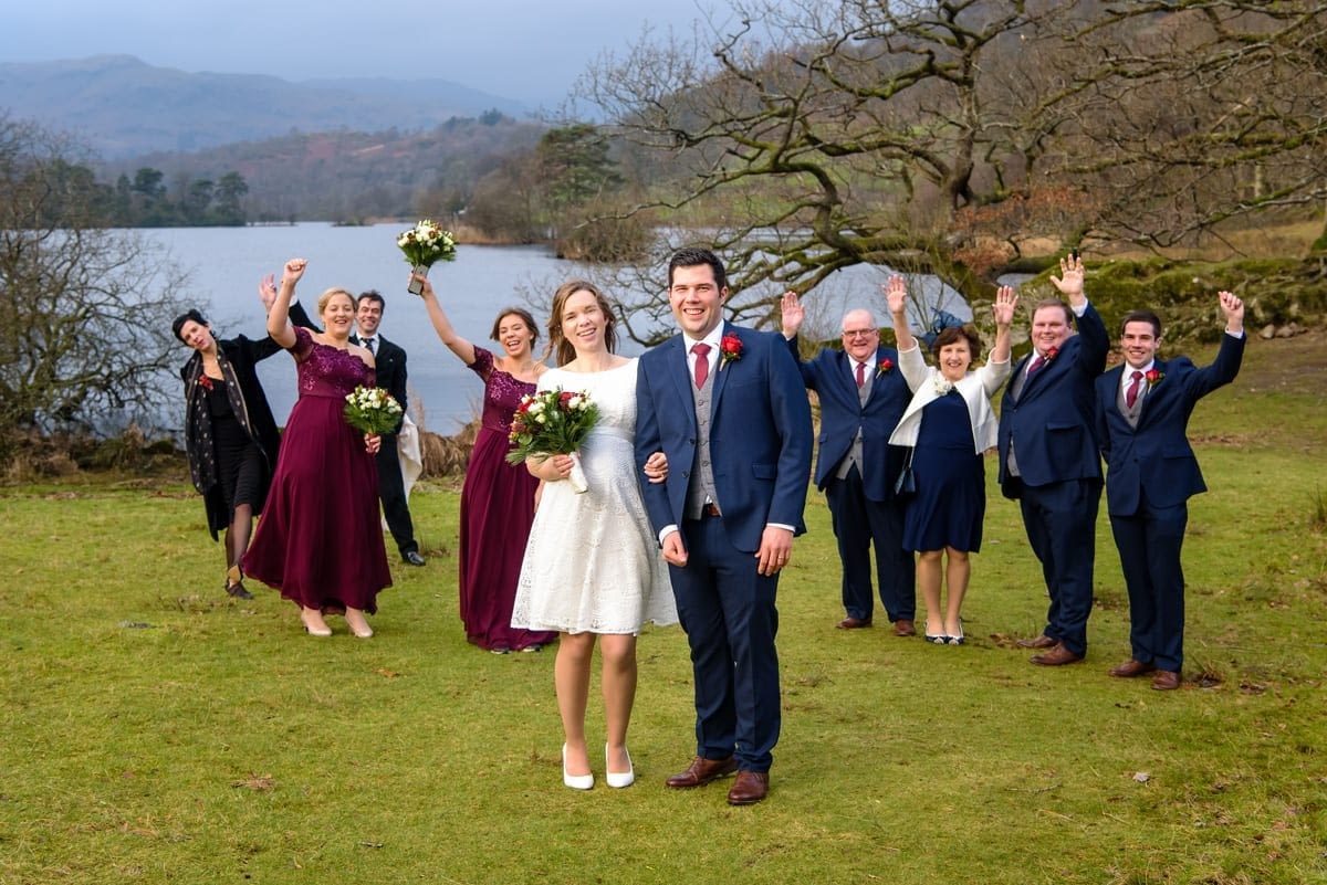Small Lake District Family Winter Wedding