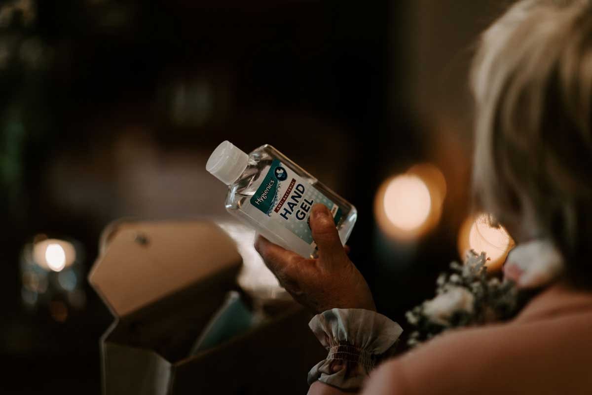 Hand Sanitize at your Covid Wedding