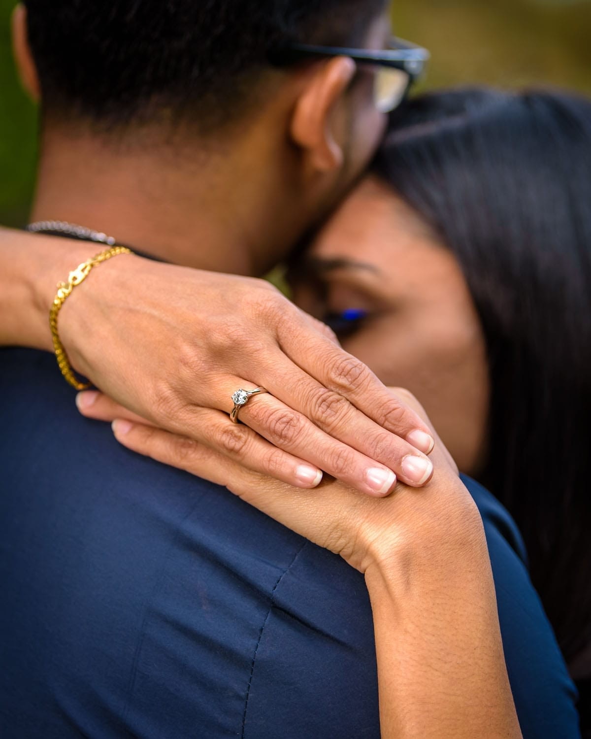 Couple-hugging-after-marriage-proposal