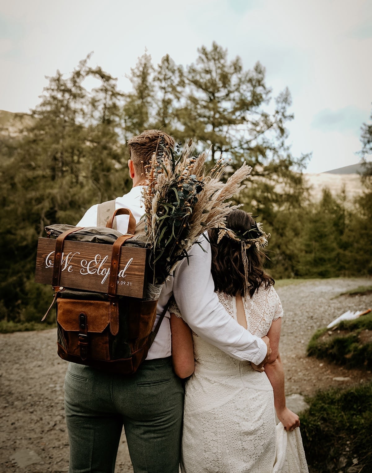 Elopement Couple at Cote How