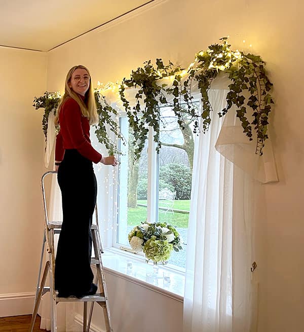 Decorating a unique wedding venue