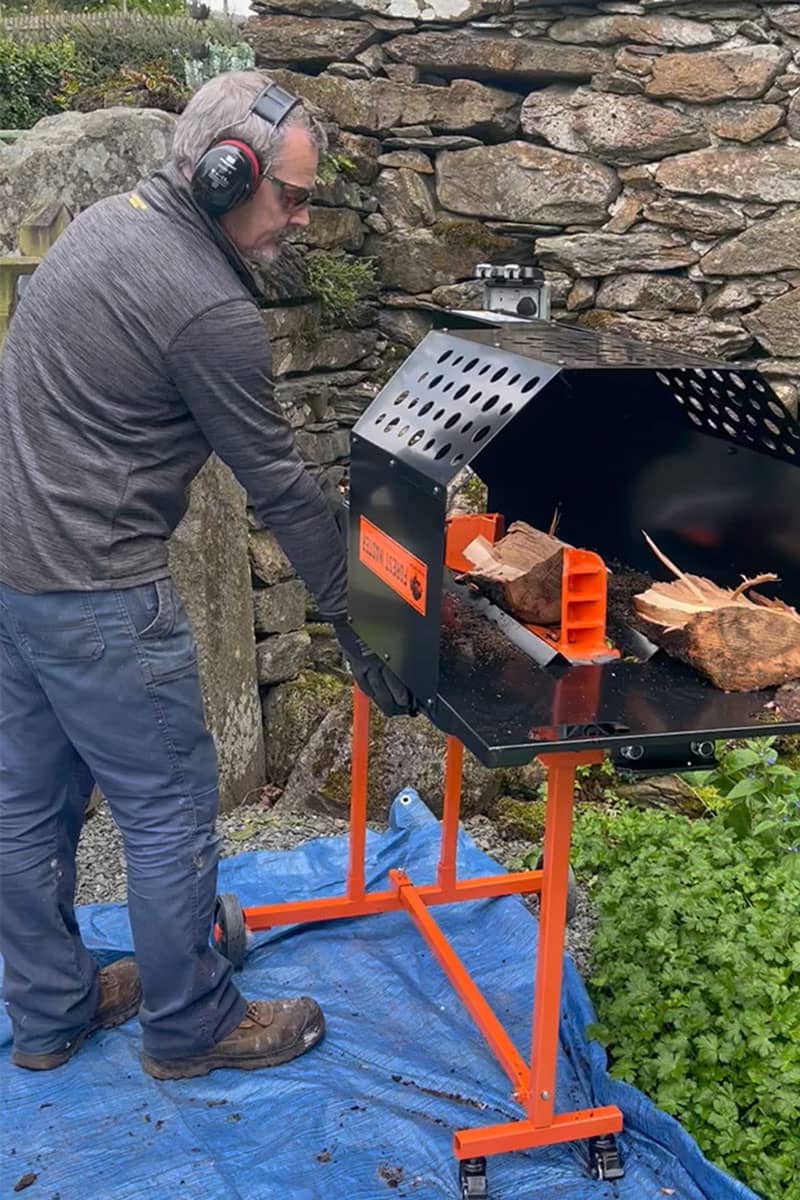 Steve's-Log-Splitter---Keeping-the-Unique-Wedding-Venue-Tidy